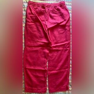 Charter Club Fuchsia Linen Pants